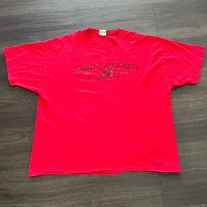 2015 Docs Harley Davidson St Louis MO Red Tshirt Size 3XL